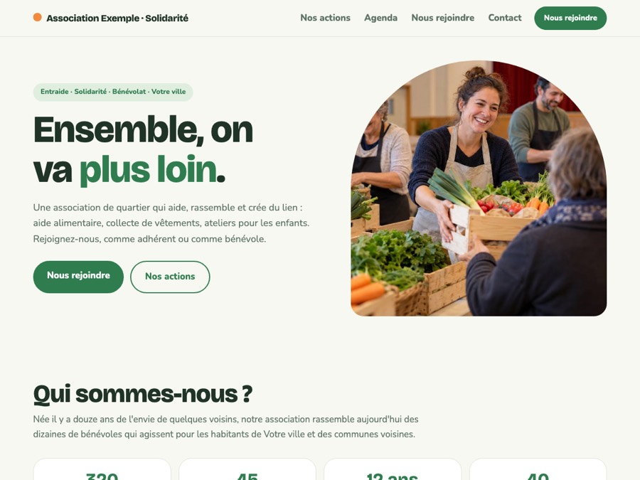 Exemples de sites web par métier 10 Exemples de sites association