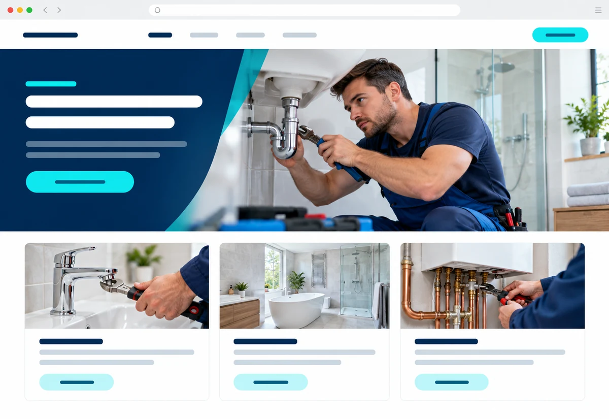 Example website: Building trades