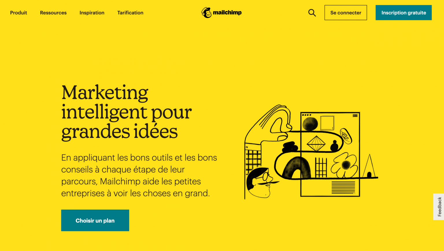 Plate forme marketing integree tout en un destinee aux petites entreprises Mailchimp 1536x868 1